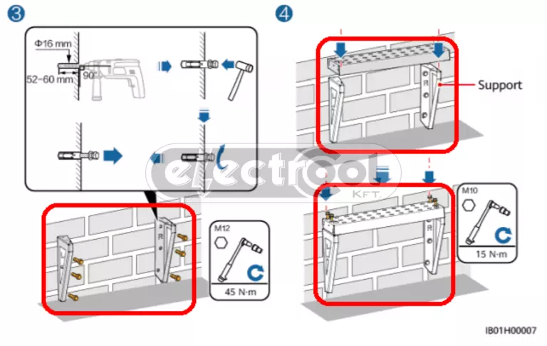 LUNA2000 Wall Mounting Bracket